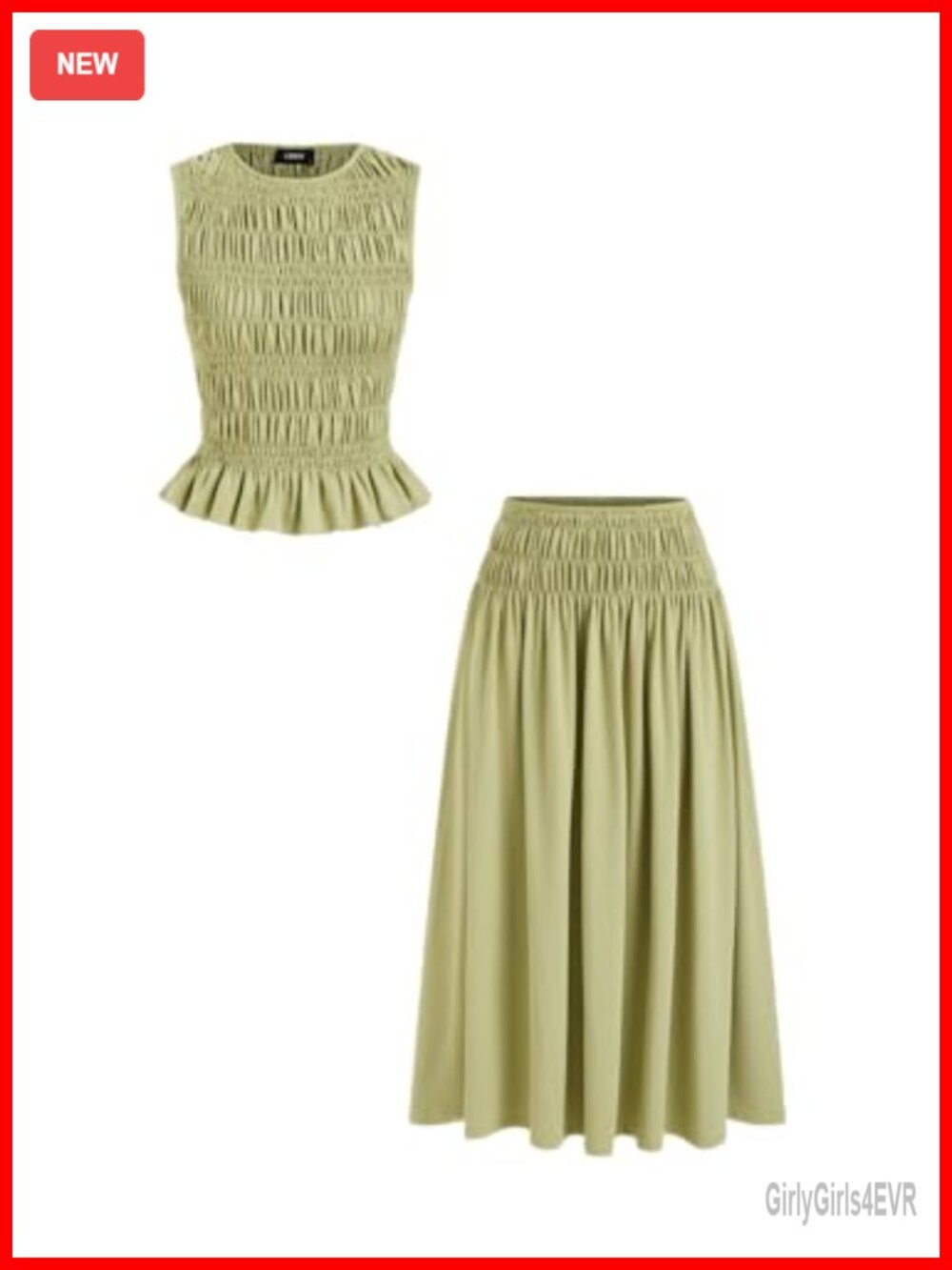 Metallic Diamond Knit Camisole & Maxi Skirt Set Two-Piece Outfit